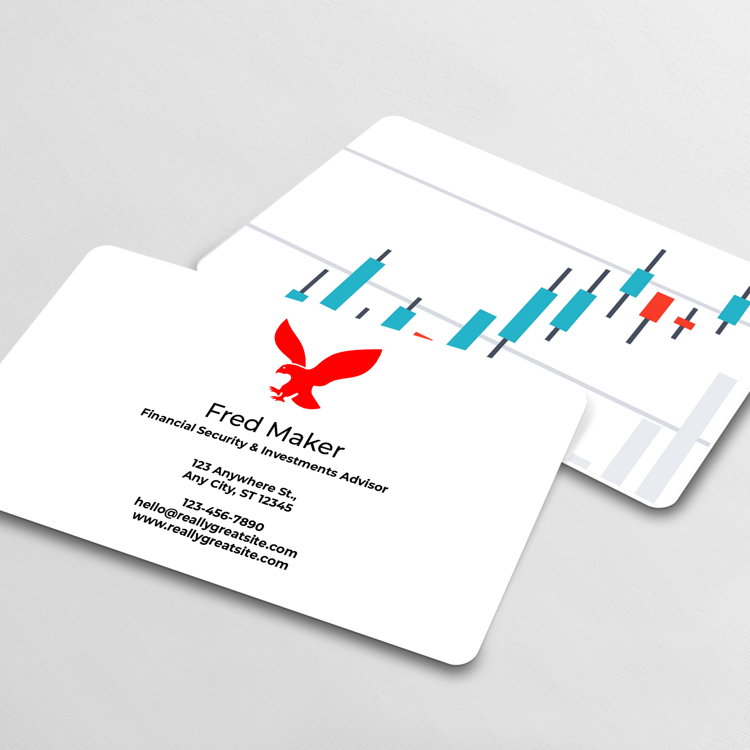 Plastic White Business Cards